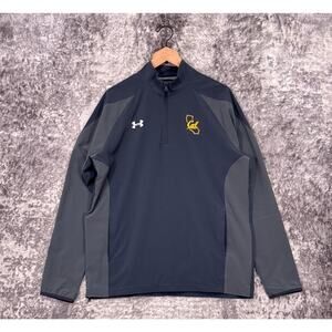 New Under Armour Jacket Medium Mens Cal Berkeley Bears 1/4 Zip Pullover